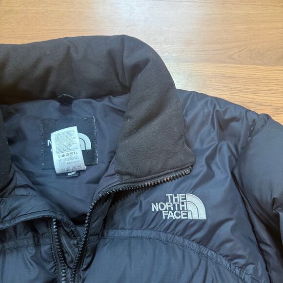 Women's Vintage The North Face Black Nuptse 700 Fill Down Puffer Jacket Medium - Picture 7 of 10